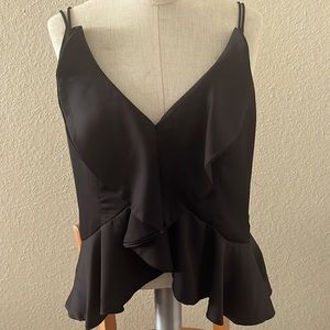 Black Top size medium  100% polyester good condition